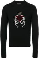 Thumbnail for your product : Dolce & Gabbana King Of Love sequin appliqué sweater