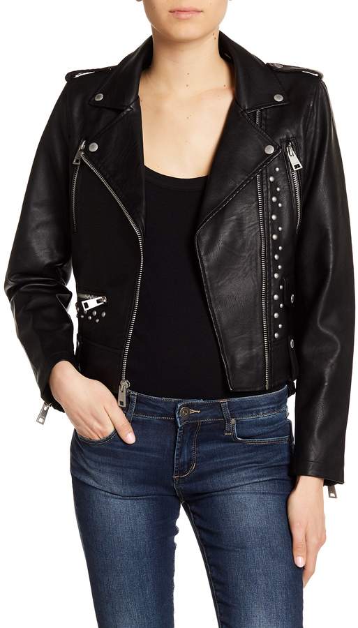 Levi's Studded Faux Leather Jacket ShopStyle Clothes and Shoes