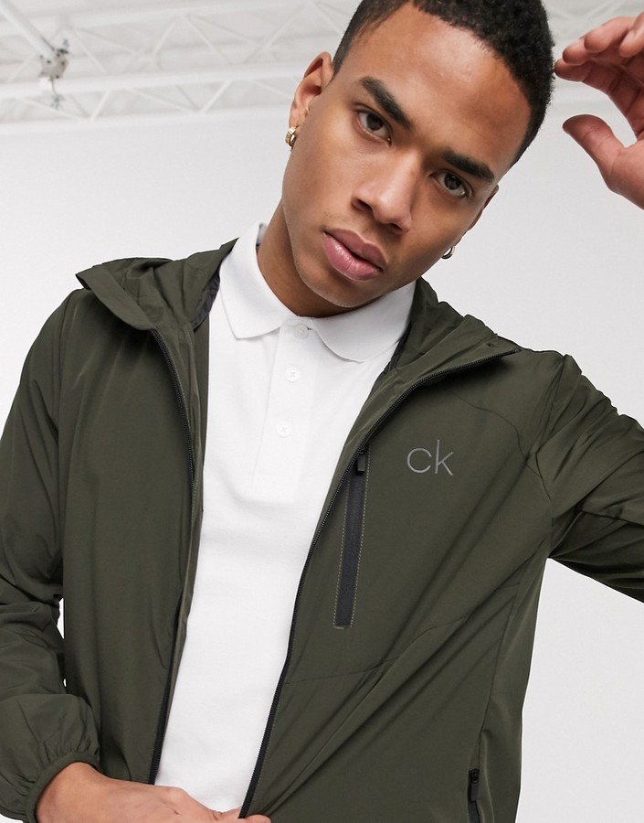 Calvin Klein Golf 24/7 ultralite jacket in khaki - ShopStyle Outerwear