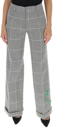 off white houndstooth pants