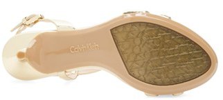 Calvin Klein Women's 'Lorren' Leather Sandal