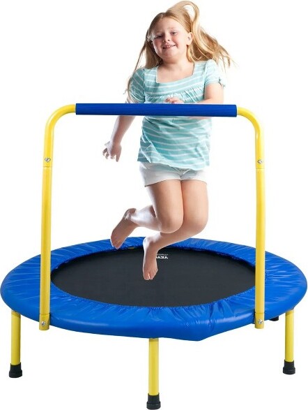 VEVOR3FTTrampolineforKidsIndoor/OutdoorFoldableBabyToddlersTrampoline