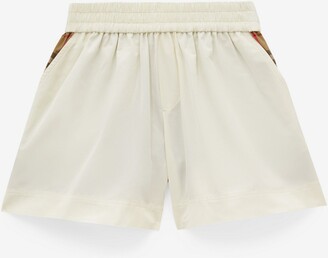 Burberry Childrens Vintage Check Panel Cotton Blend Shorts Size: 3Y