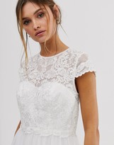 Thumbnail for your product : ASOS EDITION EDITION embroidered bodice wedding dress with mesh skirt