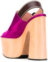 Thumbnail for your product : Rochas slingback platform sandals
