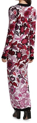 Hayley Menzies Floral Jacquard Maxi Dress