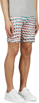 Thumbnail for your product : Paul Smith Teal & Orange Print Shorts
