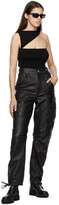 Thumbnail for your product : ATTICO Black Leather Cargo Pants
