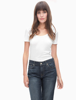 Thumbnail for your product : Splendid 1x1 Jersey Scoop Neck Tee