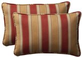 Thumbnail for your product : Pillow Perfect Decorative Red/Gold Striped Toss Pillow, Rectangle, 2-Pack