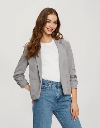 grey ponte jacket