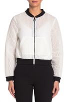 Thumbnail for your product : BCBGeneration Triangle Mesh Bomber Jacket