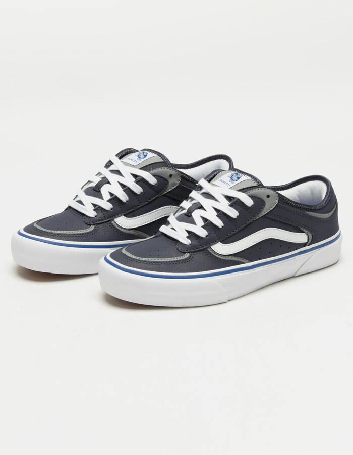 Vans Rowley Navy Skate Shoes - ShopStyle