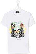 Thumbnail for your product : DSQUARED2 Kids TEEN animals band print T-shirt