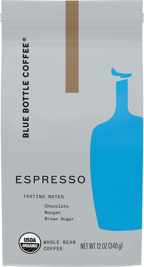 Blue Bottle Coffee, Espresso, Organic Gourmet, Dark Roast, Whole Bean, 12 oz