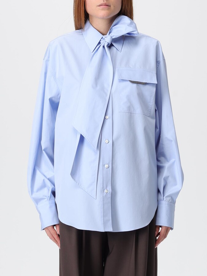 Brunello Cucinelli Shirt Woman color Gnawed Blue
