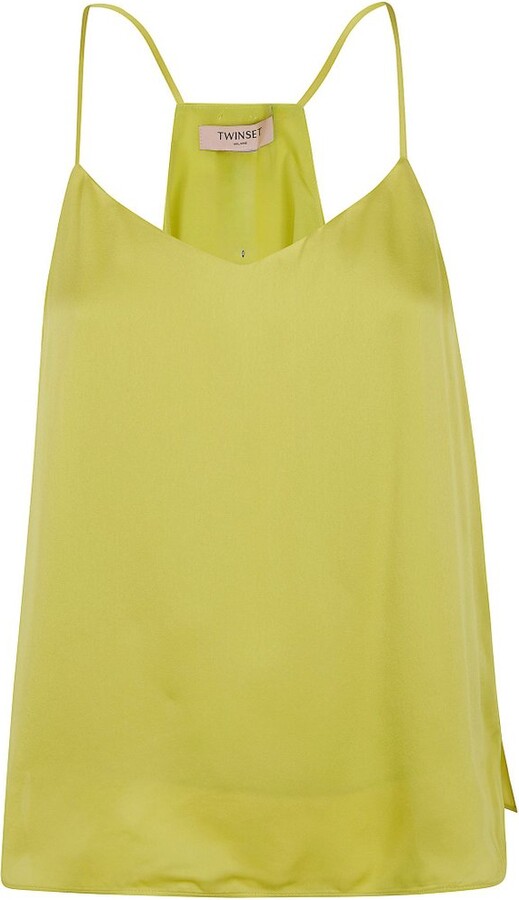 Twin-Set TWINSET Thin Shoulder Strapped Satin Top
