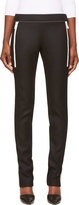 Thumbnail for your product : Paco Rabanne Black Wool White Zip Trousers