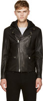 Thumbnail for your product : Mackage Black Layered Lambskin Mike Biker Jacket