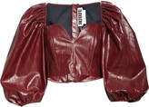 Thumbnail for your product : Rotate by Birger Christensen Irina Faux Leather Crop Top