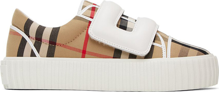 Burberry Kids Beige Mark Sneakers - ShopStyle Boys' Shoes