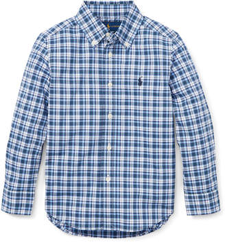 Ralph Lauren Childrenswear Long-Sleeve Plaid Button-Down Shirt, Size 2-4