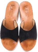 Thumbnail for your product : K Jacques St Tropez Suede Slide Sandals