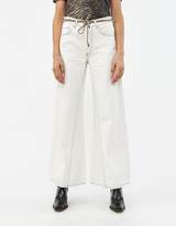 Thumbnail for your product : Ganni Washed Wide Leg Jean in Bright White
