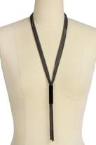 Thumbnail for your product : Saachi Gunmetal-Tone Baguette Tassel Necklace