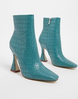 asos turquoise boots