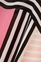 Thumbnail for your product : Louisa Parris - Cadell Printed Silk-georgette Dress - Blush