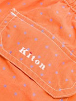 Thumbnail for your product : Kiton Polka Dot Print Swim Shorts