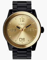 Thumbnail for your product : Nixon Corporal SS Black & Gold Watch