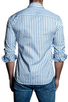 Thumbnail for your product : Jared Lang Striped Cotton Sportshirt
