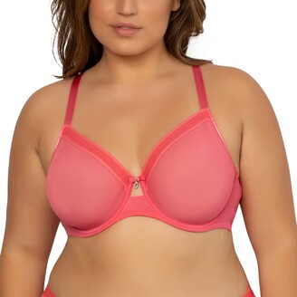 Curvy Couture Women's Strappy Tulip Lace Push Up Bra Black Adobe Rose 42c :  Target