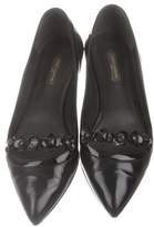 Thumbnail for your product : Louis Vuitton Leather Embellished Flats