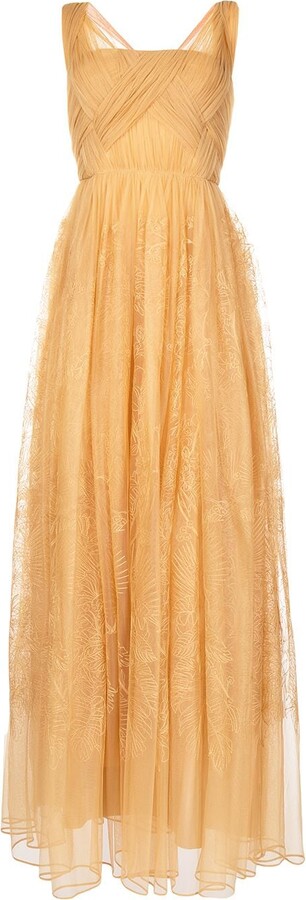 Alberta Ferretti Women's Yellow Dresses | ShopStyle