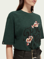 Thumbnail for your product : Scotch & Soda Loose fit organic cotton graphic T-shirt