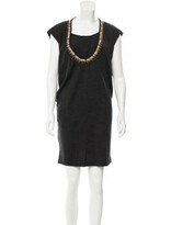 Thumbnail for your product : Megan Park Embellished Wool Dress wool