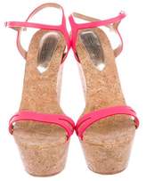 Thumbnail for your product : DSQUARED2 Leather Platform Wedges