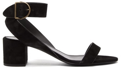 ysl block heel sandals