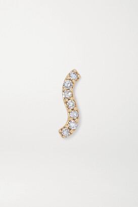 Maria Black Wave Gold Diamond Single Earring