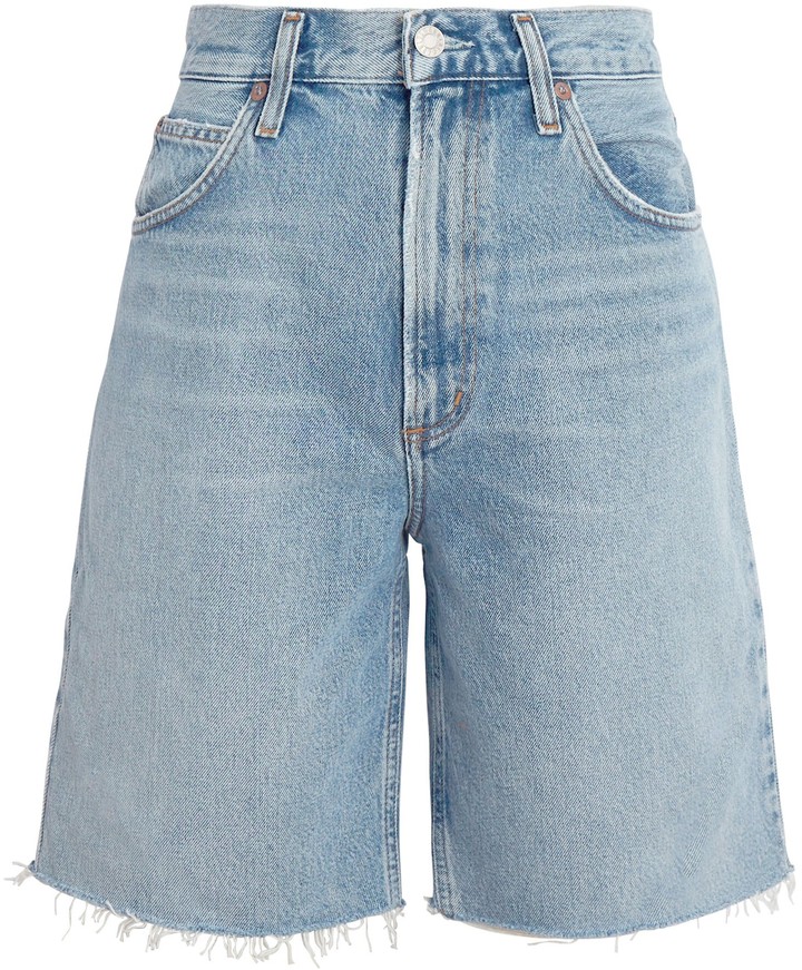 AGOLDE Pinch Waist Bermuda Denim Shorts - ShopStyle Clothes and Shoes