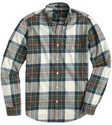 Thumbnail for your product : J.Crew Slim brushed twill shirt in paste white plaid