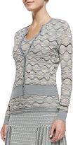 Thumbnail for your product : M Missoni Bubble-Stitch Button-Front Cardigan