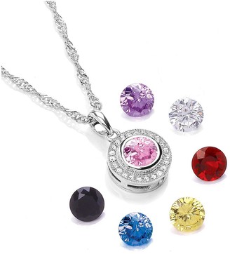 Buckley London Interchangeable Gemstone Pendant Necklace with FREE Gift Bag