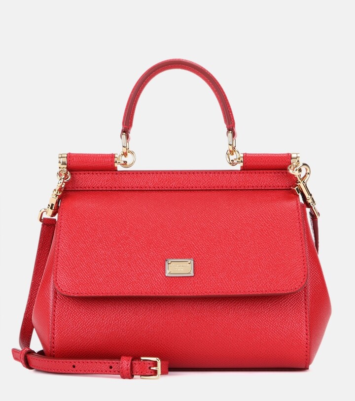 Dolce & Gabbana Sicily Small leather shoulder bag - ShopStyle