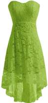 Thumbnail for your product : Miranda's Bridal Women's High Low Sweetheart Short Mini Lace Bridesmaid Dress US16