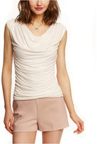 Thumbnail for your product : Express Ruched Cowl Shell Top