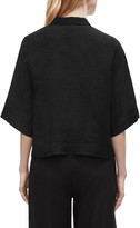 Thumbnail for your product : Eileen Fisher Boxy Organic Linen Button-Up Shirt